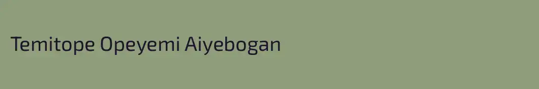 Temitope Opeyemi Aiyebogan